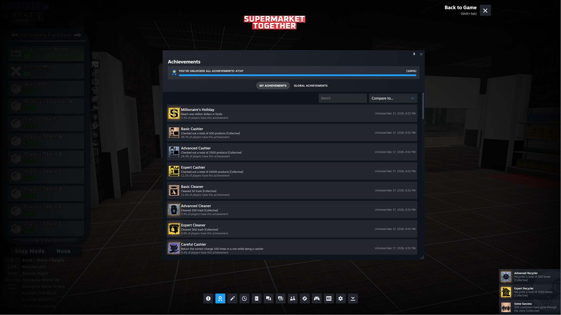Supermarket Together — Achievement Unlocker (screenshot 2)